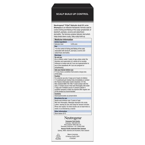 Neutrogena T Gel Salicylic Acid 3 % w/w Shampoo 200ml
