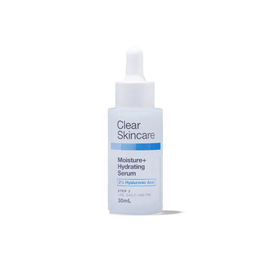 Clear Skincare Moisture+ Hydrating Serum With 2% Hyaluronic Acid 30ml